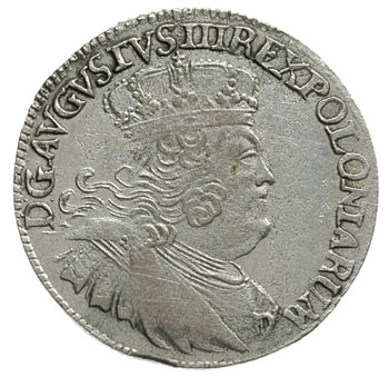 dwuzłotówka (8 groszy) 1753, mennica nieznana, \
