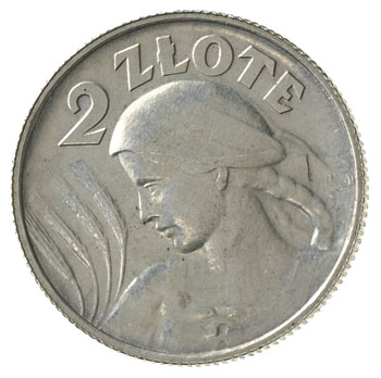 2 złote 1924 H, Birmingham, Parchimowicz 109.b, 