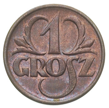 1 grosz 1927, Warszawa, Parchimowicz 101.c, wyśmienity stan zachowania