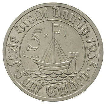 5 guldenów 1935, Berlin, Koga, Parchimowicz 68, 