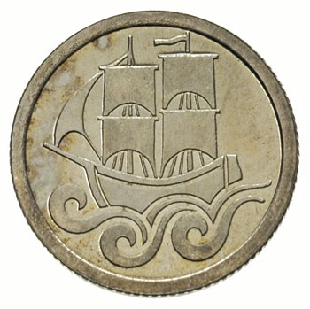 1/2 guldena 1923, Utrecht, Koga, Parchimowicz 59.c, moneta wybita stemplem lustrzanym, pięknie zachowana