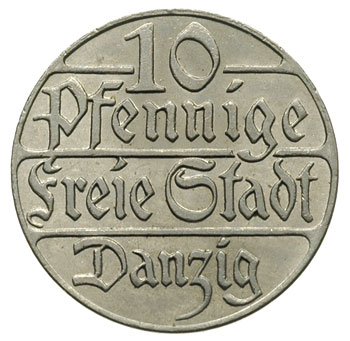 10 fenigów 1923, Berlin, Parchimowicz 57, wyśmie