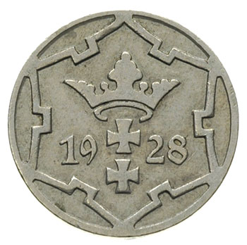 5 fenigów, 1928, Berlin, Parchimowicz 55.b, rzadki rocznik