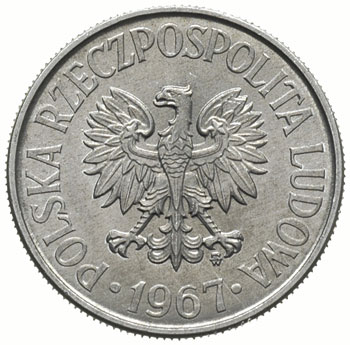 50 groszy 1967, Warszawa, Parchimowicz 210.c, piękne i rzadkie