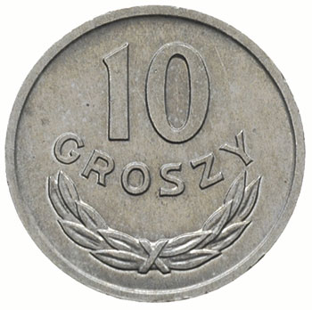 10 groszy 1962, Warszawa, Parchimowicz 206.b, rzadkie i bardzo ładne