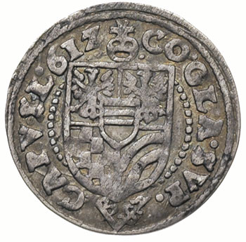 zestaw monet 3 krajcary 1607, Złoty Stok i 3 kra