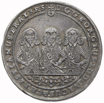 1/4 talara 1653, Brzeg, FuS 1726, pięknie zachowany egzemplarz z ładną patyną, rzadki