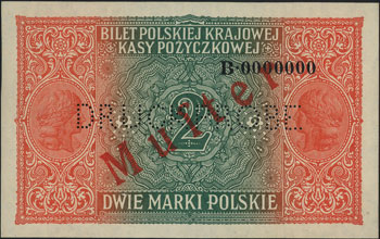 2 marki polskie 9.12.1916, \Generał, jednostronn