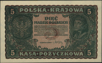 5 marek polskich 23.08.1919, II seria CD i II se