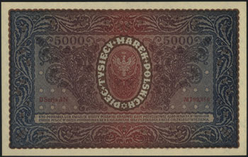 5.000 marek polskich 7.02.1920, II seria AN, Mił