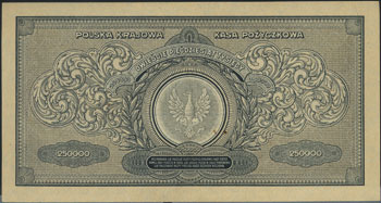 250.000 marek polskich 25.04.1923, seria BL, Miłczak 34c, Lucow 431 (R3), ładnie zachowane