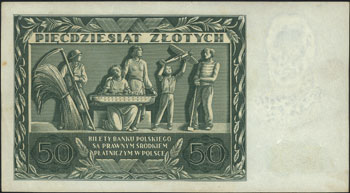50 złotych 11.11.1936, seria AM 1201372, Miłczak