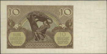 10 złotych 1.03.1940, bez oznaczenia serii i num