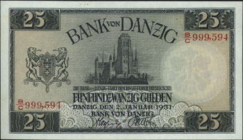 25 guldenów 2.01.1931, seria B/C, Miłczak G49, R