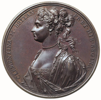Klementyna Sobieska wnuczka Jana III -medal auto