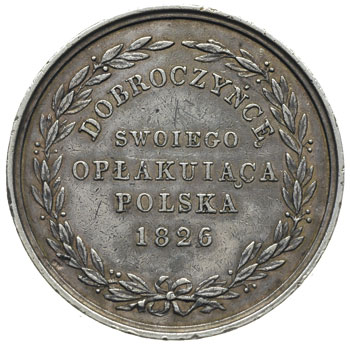 Aleksander I  medal 1826 r, Aw: Popiersie cara w