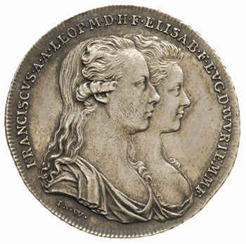 żeton 1788, wybity z okazji ślubu Franciszka II 