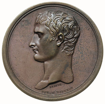 Napoleon Bonaparte Konsul, medal sygnowany BRENE