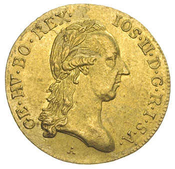 Józef II 1765-1790, dukat 1788 / A, Wiedeń, złoto 3.50 g, Fr. 439, Her. 439, ładnie zachowany