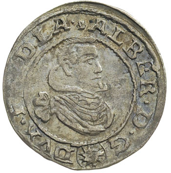 Albrecht Wallenstein 1625-1634, 3 krajcary 1628, Jicin, Nohejlova-Pratova 27, patyna