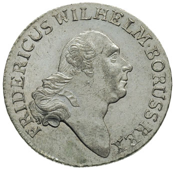 Fryderyk Wilhelm 1797-1840, 4 grosze (1/6 talara) 1797 / A, Berlin, Schrötter 81, idealny stan zachowania