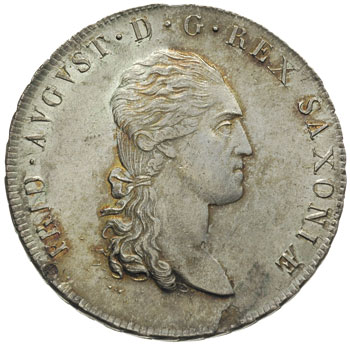 Fryderyk August I 1806-1827, talar 1813/S.G.H. Thun 292, Kahnt 416, Dav. 854, patyna