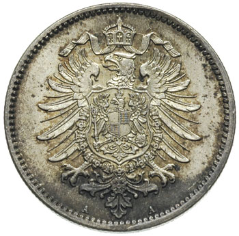 1 marka 1876 / A, Berlin, J.9, wyśmienity stan, 
