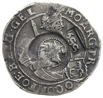 jefimok 1655, kontrasygnatura na talarze Geldrii z 1649 r., Spasski 792, rzadki i ładnie zachowany jak na ten typ monety