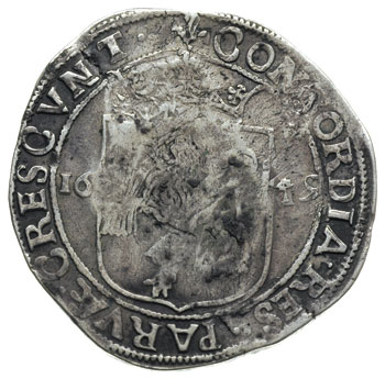 jefimok 1655, kontrasygnatura na talarze Geldrii z 1649 r., Spasski 792, rzadki i ładnie zachowany jak na ten typ monety