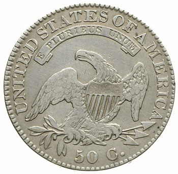 50 centów 1821, typ \Remodeled Portrait and Eagl