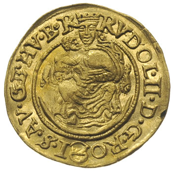 Rudolf II 1576-1608, dukat 1598 / K-B, Krzemnica