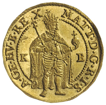 Maciej II 1608-1619, dukat 1618 / K-B, Krzemnica