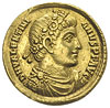 Walentynian I 364-375, solidus 364-367, Antiochia, oficyna S, Aw: Popiersie cesarza w rozetkowym d..
