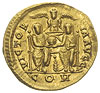 Gracjan 367-383, solidus 378-383, Mediolan, Aw: Popiersie cesarza w perłowym diademie w prawo, Rw:..