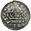 Ratyzbona, ks. Henryk II Kłótnik 985-995, denar z lat 985-995, Aw: Kapliczka, pośrodku litery MAO,..