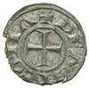 Ankona, denar XIII wiek, Aw: Krzyż, wokoło DE ANCONA, Rw: V-C-S, wokoło PP S QVI PI A, srebro 0.62..