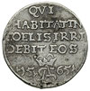 trojak 1565, Tykocin lub Wilno, Iger V.65.d R5, Ivanauskas 9SA60-9, T. 15, rzadka moneta z cytatem..