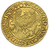 dukat 1586, Gdańsk, Aw: Popiersie króla w prawo i napis wokoło, Rw: Herb Gdańska i napis wokoło, z..
