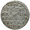 trojak 1588, Ryga, odmiana z dużą głową króla, Iger R.88.2.a (R1), Gerbaszewski 15,  moneta wybita..