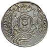 talar 1649, Gdańsk, odmiana z dużą głową króla, srebro 27.79 g, Dav. 4358, T. 7, patyna