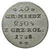 10 groszy miedzianych 1788, Warszawa, odmiana z 