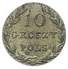 10 groszy 1831, Warszawa, Plage 93, Bitkin 1012, bardzo ładnie zachowane, złocista patyna