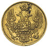 3 ruble = 20 złotych 1838, Petersburg, złoto 3,85 g, Plage 307, Bitkin 1079 (R), wada blachy na aw..