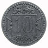 10 fenigów 1920, Gdańsk, odmiana z małą cyfrą 10, cynk, Parchimowicz.51, według klasyfikacji zapro..