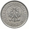 1 złoty 1967, Warszawa, Parchimowicz 213.d, rzadki i bardzo ładny egzemplarz