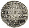 trojak 1535, Królewiec, Iger PR.35.1.b, Bahr. 11