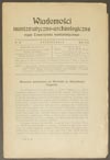 Wiadomości Numizmatyczno - Archeologiczne, rok 1913, zeszyt 10, łącznie 12 stron i 1 tablica, luźn..