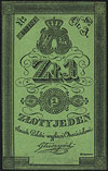 1 złoty 1831, podpis: Głuszyński, Miłczak A22a, Lucow 133 (R4), ładny i rzadki w tym stanie zachow..