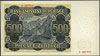 500 złotych 1.03.1940, seria B, Miłczak 98a, Lucow 801 (R2), pięknie zachowane