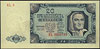 20 złotych 1.07.1948, błąd numeracji seria EL 6 / EL 6830789, Miłczak 137e (ale numerator typu f),..